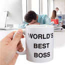 WORLD'S BEST BOSS" Cup Funny Coffee Mug Mugs Cup Gift Present Office Coffee Soup Tea Cup Gift