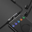 Baseus 2 in 1 Metal Type-c to Type-c Charging 3.5mm Audio Jack Adapter Converter for Xiaomi Huawei