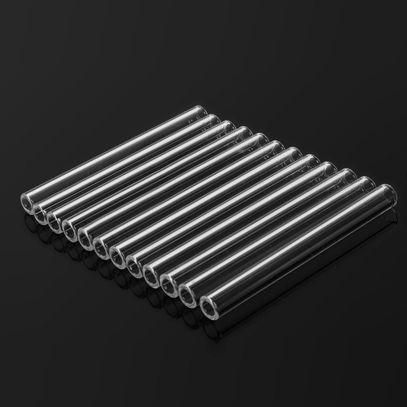 12Pcs Glass Tubing Borosilicate Pyrex Blowing Tubes Transparent