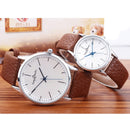 Story Time Retro Belt Cowhide Strap Ultra-thin Men Watch Quartz Watch Reverse Backwards Watch
