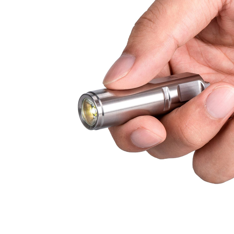 ROVYVON Aurora A2 Stainless Steel EDC Keychain Flashlight XP-G3 LED/Nichia 219C USB Rechargeable Waterproof EDC Flashlight