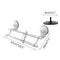 Bathroom Double Deck Towel Rack Clothes Storage Holder With Suction Cup