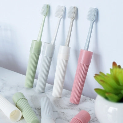 2Pcs/1Set Travel Wash Toothbrush Set Storage Box Single Plastic Portable