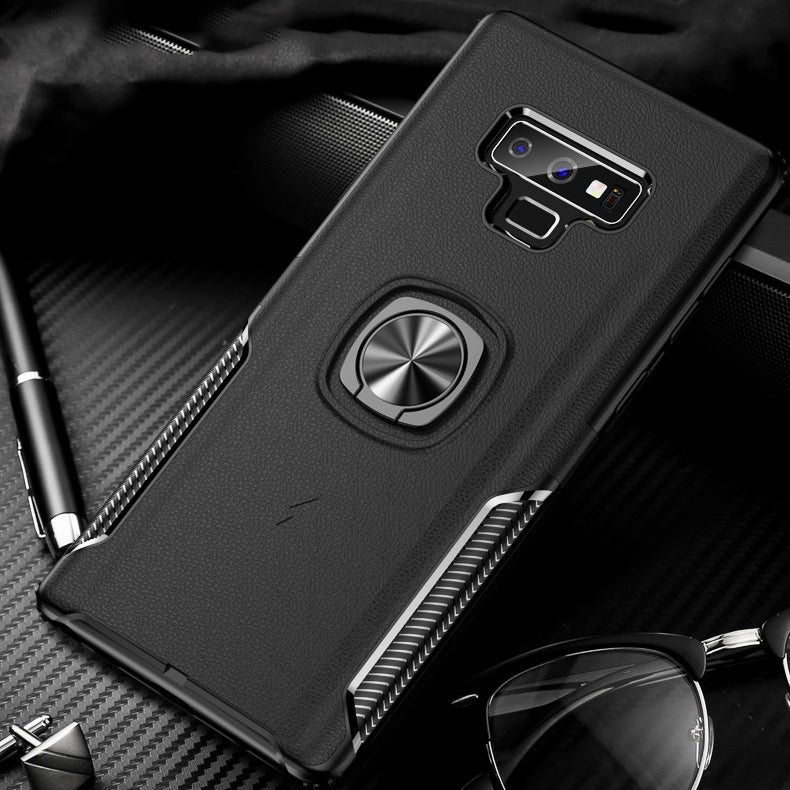 Bakeey Protective Case For Samsung Galaxy Note 9/Note 8 Ring Grip Bracket Magnetic Adsorption Back Cover