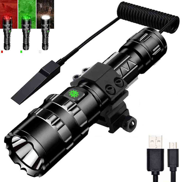 XANES 1102 L2 1600Lumens 5Modes USB Rechargeable Brightness Long-rang LED Flashlight Pressure Switch 18650 Led Torch