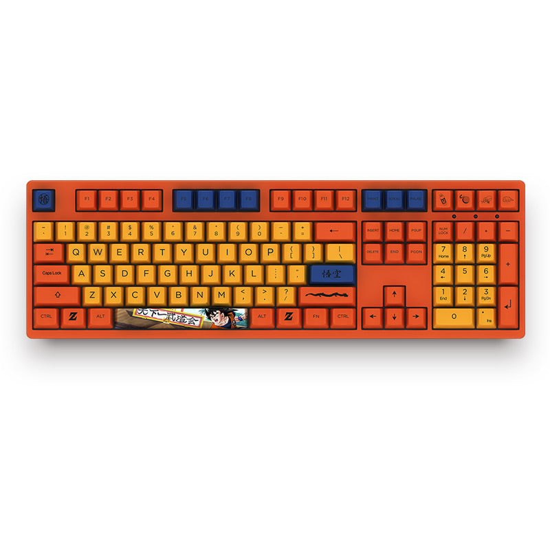 AKKO DragonBall Z GOKU 108 Key Dyesub PBT Keycap for AKKO 3108 V2 Mechanical Gaming Keyboard