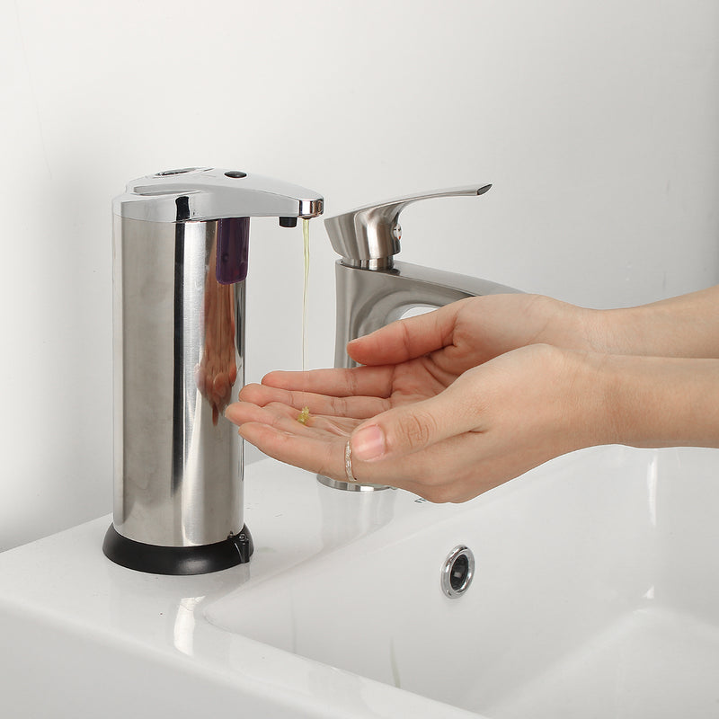 Stainless Steel Hands Free Automatic IR Sensor Touchless Soap Liquid