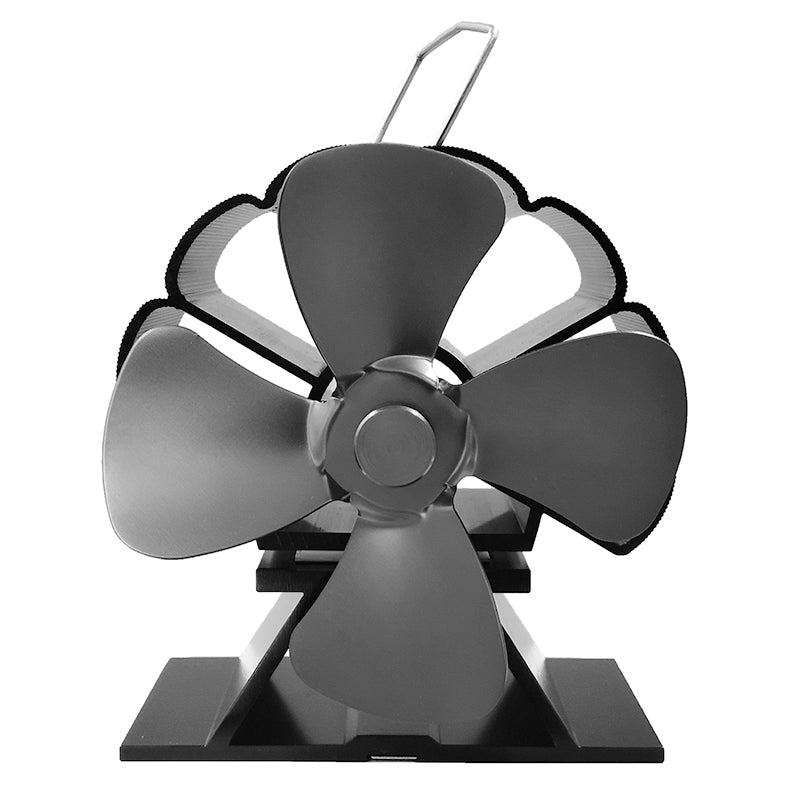4 Blade Stove Fan 160-210CFM 1300RPM Heat Powered Stove Fan for Wood Log Burner Fireplace Slient Eco-Frienly Fan