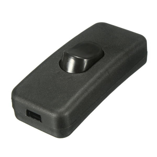 Excellway 250V 2A Light Switch Universal In Line Rocker Switch ON / OFF Rocker Switch