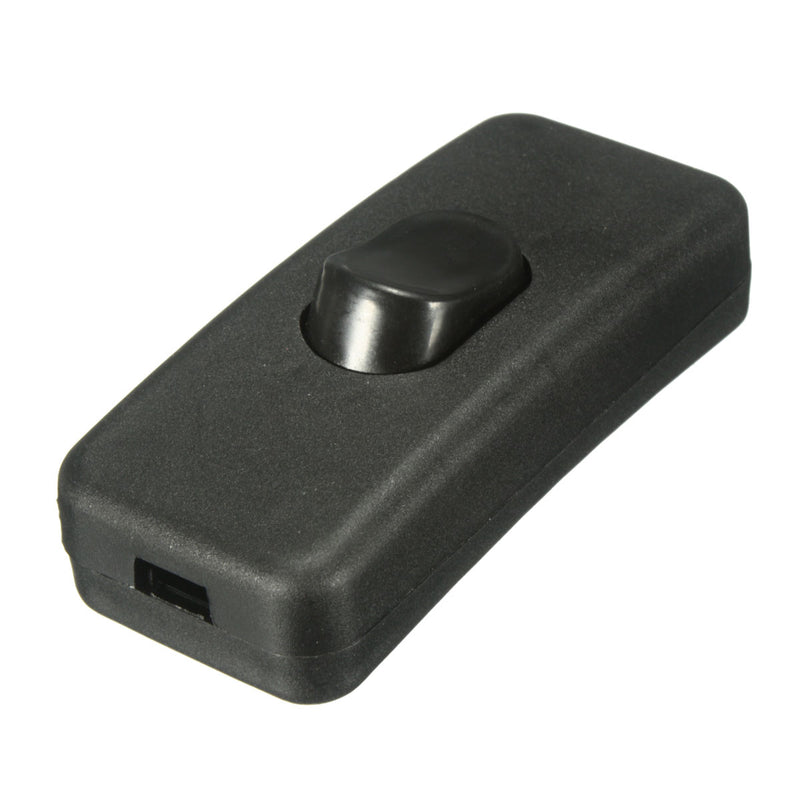 Excellway 250V 2A Light Switch Universal In Line Rocker Switch ON / OFF Rocker Switch