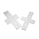 Machifit 2020/3030/4040 Industrial Aluminum Extrusions Cross Connector Carbon Steel Nickel Plating