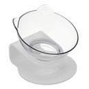 1/2 PCS Bowl Oblique Mouth Double Bowl Drinking Food Bowl Neck-protection Pet Bowl