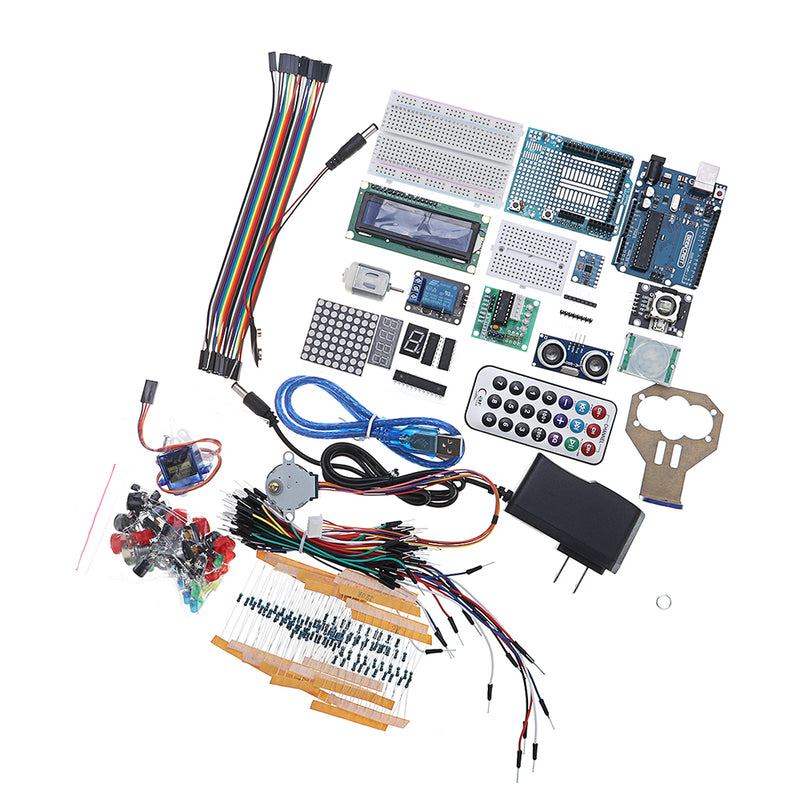 Geekcreit UNO Project The Most Complete Starter Kits For  UNO R3 Mega2560 Nano With Power Supply Stepper Motor Plastic Box
