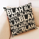 Concise Style Printed Cotton Pillow Case Square Decoration  Cushion Cover