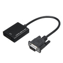 ONTEN VGA to HDMI Converter Cable Adapter with Audio for PC Laptop TV Box Projector