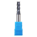 Drillpro 9pcs 1-10mm 4 Flutes Tungsten Carbide Milling Cutter HRC50 Milling Cutter CNC Tool