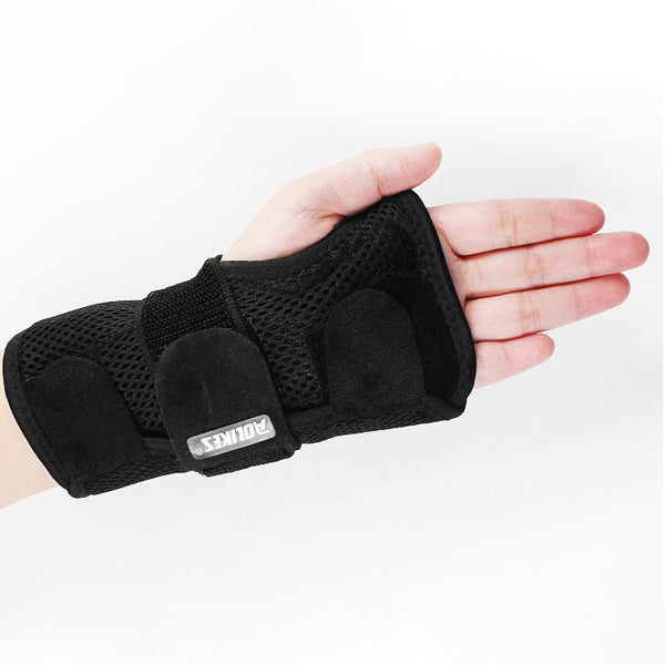 Aolikes 1 Pcs Left / Right Nylon Adjustable Hand Support Outdoor Cycling Fitness Hand Support Breathable Sports Bracer