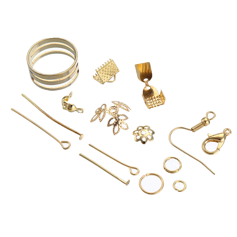 760Pcs/Set Eye Pins Lobster Clasps Jewelry Wire Earring Hooks Jewelry Finding Kit for DIY Necklace Jewelry Bracelet Making