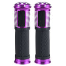 Pair 7/8 22mm Motorcycle Hand Grip Bar Motor Bike Handlebar Aluminum Rubber