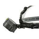 XANES 2507 1900LM 2XPE+5T6 7LED 6 Modes USB Charging 4 Colors Light Headlamp 18650 Battery