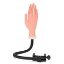 Adjustable Training Hand Model Flexible Nail Art Practice Finger Trainer 500 Piece Nail Tips