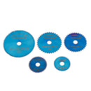 Drillpro 6pcs HSS Circular Saw Blades Set Bule Nano Coated Saw Blade for Rotary Tools