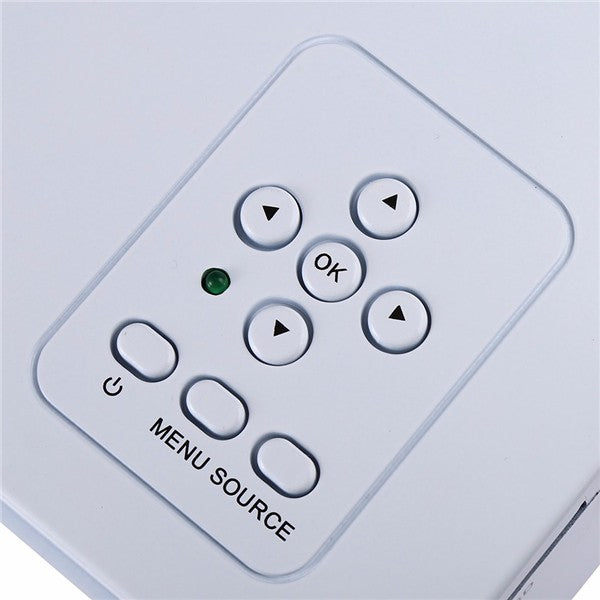 Portable 480 x 320 Pixels 80LMS LCD Projector Home Cinema with HDMI USB AV VGA SD Interface