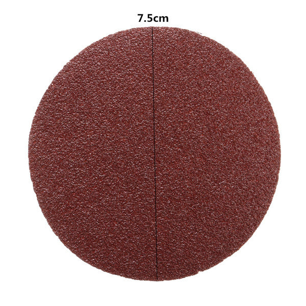 50pcs 3 Inch 40-7000 Grit Sanding Discs Sanding Polishing Pad Flocking Sandpaper