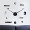 Emoyo JM026 Creative Large DIY Wall Clock Modern 3D Wall Clock With Mirror Numbers Stickers For Home Office Decorations