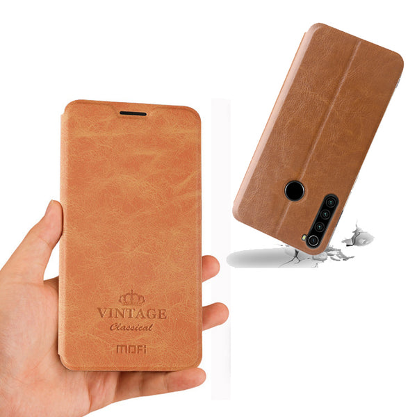 For Xiaomi Redmi Note 8 Case MOFI Luxury Shockproof Flip with Stand Card Slot Full Body PU Leather Protective Case