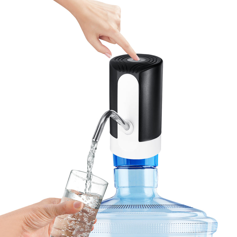 Key Switch USB Charging ABS Silicone Stainless Steel Household Drinking Bucket Water Intake Pump
