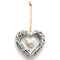 Mrosaa Heart Rattan Wicker Hanging Sepak Takraw Wedding Rattan Decor Home Party Hanging Decorations for Valentine's Love
