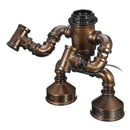 E27 Bulb Robot Lamp Light Industrial Pipe Desk Table Lamp Lighting Home Decoration