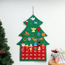 Christmas Tree Advent Calendar Felt Fabric Countdown Xmas Display Decor Ornament