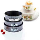 Leakproof Round Cake Pan Carbon Steel Kitchen Bakeware with Removable Bottom Baking Mold