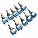 Mini 3-Pin SPDT ON-ON 6A 125VAC B102 Miniature Toggle Switches