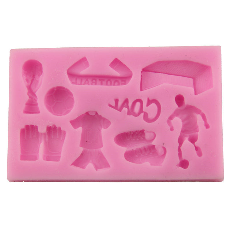 European Cup Football Silicone Fondant Soap 3D Cake Baking Mold Cupcake Jelly Candy Chocolate