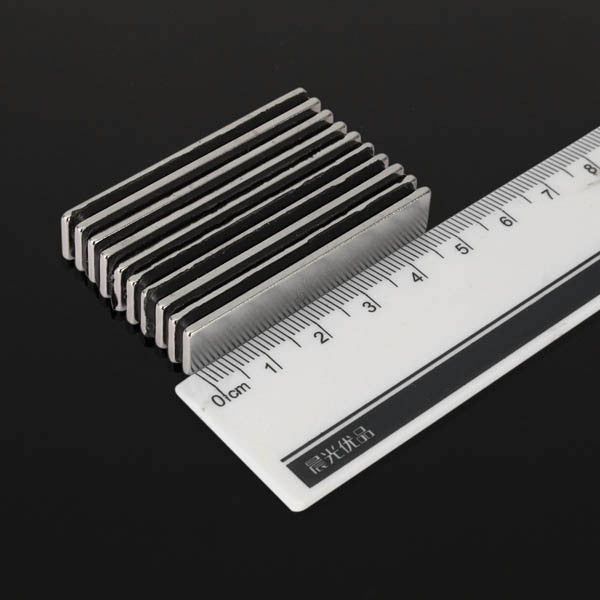 10pcs N48 Super Strong Block Magnets 50X10X2MM Rare Earth Neodymium Magnets