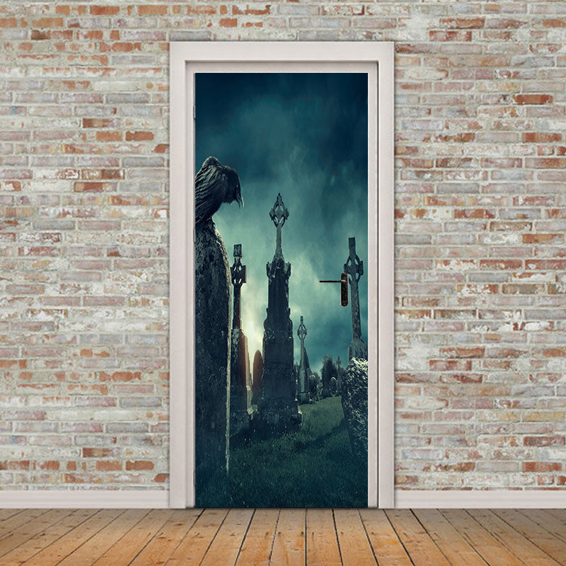 Miico MT007 Door Sticker Halloween Sticker Removable  Wall Sticker For Room Decoration