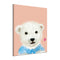Miico Hand Painted Oil Paintings Cartoon White Bear Paintings Wall Art For Home Decoration