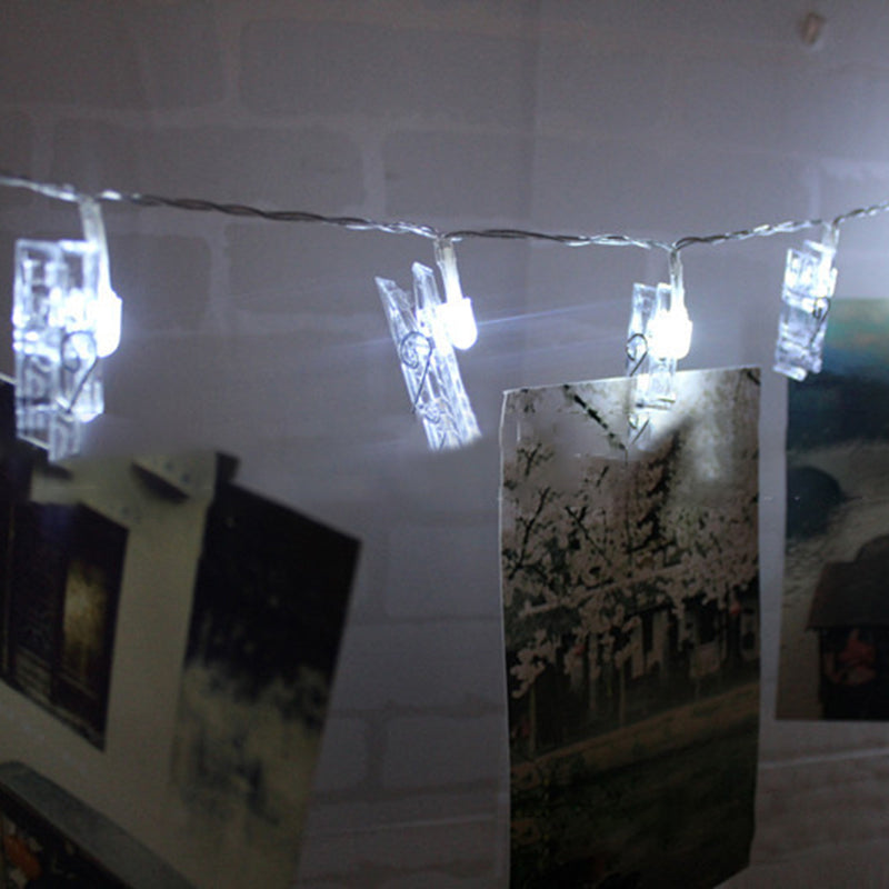 KCASA 1.5M 10 LED Photo Clip String Lights LED Fairy Lights for Festival Christmas Party Wedding
