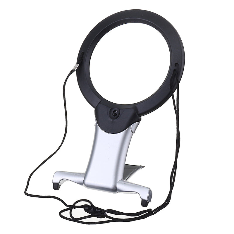 2X/6X Hanging Magnifying Glass Light Desktop LED Lamp Giant Reading Magnifier