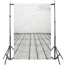 5x7ft 2.1mx1.5m Wood Floor Brick Wedding Theme Studio Props Photography Background