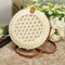 20 x 8cm Round Straw Bags Handmade Woven Beach Cross Body Bag Camping Travel Handbag Shoulder Bag