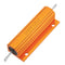 5pcs RX24 100W 12R 12RJ Metal Aluminum Case High Power Resistor Golden Metal Shell Case Heatsink Resistance Resistor