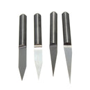 20pcs 0.1mm 10/15/20/30 Degree 3.175mm Carbide PCB Engraving Bit CNC Router Tool