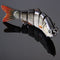 ZANLURE 10CM 19G Sinking Fishing Bait Lure 6 Sections Fish Hard Swimbait
