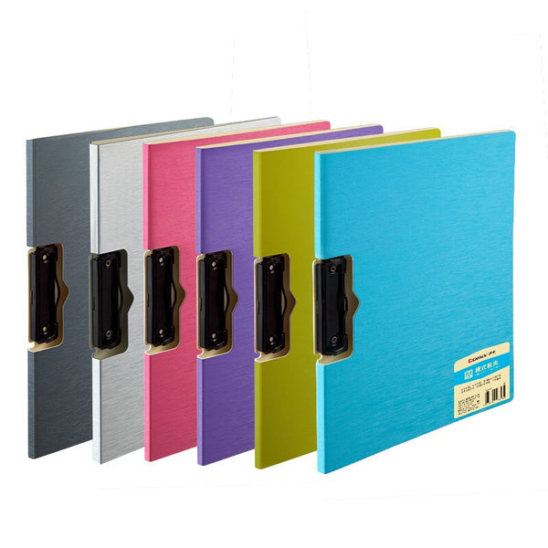 Comix A3118 A4 File Folder Horizontal Clipboard With Cover ARMOR Foam PP Double Folding Document Folder Desktop File Paper Holder Organizer