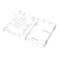 Enclosure Protective Transparent Assembly Case For Raspberry Pi 3 Model B+
