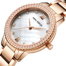 MINI FOCUS MF0226L Luxury Brand Fashion Style Women Wristwatch Diamond Ladies Quartz Watch